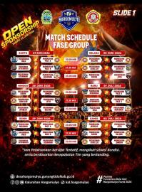MATCH SCHEDULE FASE GROUP TURNAMEN BOLA VOLI HARGOMULYO TAHUN 2026